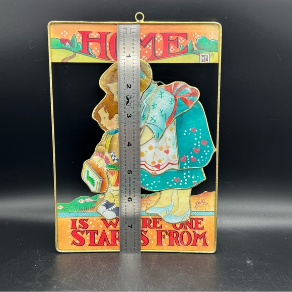 RARE VINTAGE 1998 MARY ENGELBREIT 8" x 6" METAL WALL HANGING Sun Catcher A - Picture 4 of 6